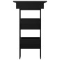 vidaXL Mesa de bar de pared madera contrachapada negro 102x45x103,5cm vidaXL Mesa de bar de pared madera contrachapada negro 102x45x103,5cm