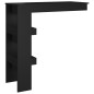 vidaXL Mesa de bar de pared madera contrachapada negro 102x45x103,5cm vidaXL Mesa de bar de pared madera contrachapada negro 102x45x103,5cm