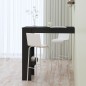 vidaXL Mesa de bar de pared madera contrachapada negro 102x45x103,5cm vidaXL Mesa de bar de pared madera contrachapada negro 102x45x103,5cm