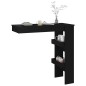vidaXL Mesa de bar de pared madera contrachapada negro 102x45x103,5cm vidaXL Mesa de bar de pared madera contrachapada negro 102x45x103,5cm