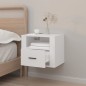vidaXL Mesita de noche de pared blanco 50x36x40 cm vidaXL Mesita de noche de pared blanco 50x36x40 cm