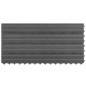 vidaXL Baldosas 6 unidades WPC gris 1m² 60x30 cm