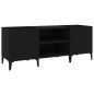vidaXL Mueble para discos madera contrachapada negro 121x38x48 cm vidaXL Mueble para discos madera contrachapada negro 121x38x48 cm