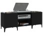 vidaXL Mueble para discos madera contrachapada negro 121x38x48 cm vidaXL Mueble para discos madera contrachapada negro 121x38x48 cm