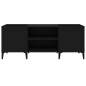 vidaXL Mueble para discos madera contrachapada negro 121x38x48 cm vidaXL Mueble para discos madera contrachapada negro 121x38x48 cm