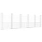 vidaXL Cesta de gaviones forma de U 6 postes de hierro 620x20x200 cm vidaXL Cesta de gaviones forma de U 6 postes de hierro 620x20x200 cm
