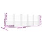 vidaXL Cesta de gaviones forma de U 6 postes de hierro 620x20x200 cm vidaXL Cesta de gaviones forma de U 6 postes de hierro 620x20x200 cm