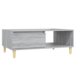 vidaXL Mesa de centro madera de ingeniería gris Sonoma 90x60x35 cm