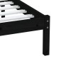vidaXL Estructura de cama individual madera maciza negro 75x190 cm vidaXL Estructura de cama individual madera maciza negro 75x190 cm