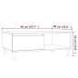 vidaXL Mesa de centro madera de ingeniería gris Sonoma 90x60x35 cm vidaXL Mesa de centro madera de ingeniería gris Sonoma 90x60x35 cm