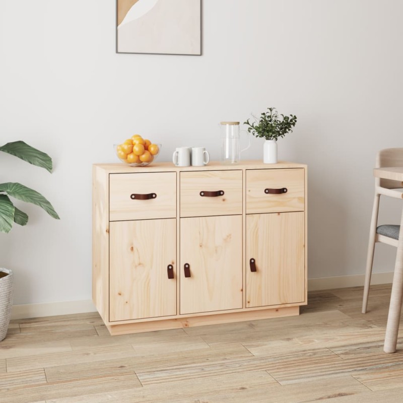 vidaXL Aparador madera maciza de pino 100x40x75 cm vidaXL Aparador madera maciza de pino 100x40x75 cm