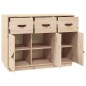 vidaXL Aparador madera maciza de pino 100x40x75 cm vidaXL Aparador madera maciza de pino 100x40x75 cm