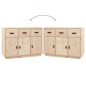 vidaXL Aparador madera maciza de pino 100x40x75 cm vidaXL Aparador madera maciza de pino 100x40x75 cm