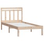 vidaXL Estructura de cama madera maciza de pino 100x200 cm