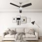 vidaXL Ventilador de techo con luz con mando marrón oscuro 108 cm vidaXL Ventilador de techo con luz con mando marrón oscuro 108 cm