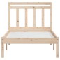 vidaXL Estructura de cama madera maciza de pino 100x200 cm