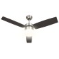 vidaXL Ventilador de techo con luz con mando marrón oscuro 108 cm vidaXL Ventilador de techo con luz con mando marrón oscuro 108 cm