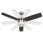 vidaXL Ventilador de techo con luz con mando marrón oscuro 108 cm vidaXL Ventilador de techo con luz con mando marrón oscuro 108 cm