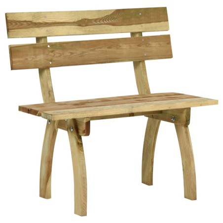 vidaXL Banco de jardín de madera de pino impregnada 110 cm 