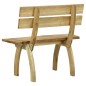 vidaXL Banco de jardín de madera de pino impregnada 110 cm vidaXL Banco de jardín de madera de pino impregnada 110 cm