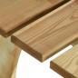 vidaXL Banco de jardín de madera de pino impregnada 110 cm vidaXL Banco de jardín de madera de pino impregnada 110 cm