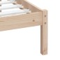 vidaXL Estructura de cama madera maciza de pino 100x200 cm