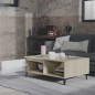 vidaXL Mesa de centro madera contrachapada blanco y roble 90x60x35 cm vidaXL Mesa de centro madera contrachapada blanco y roble 90x60x35 cm