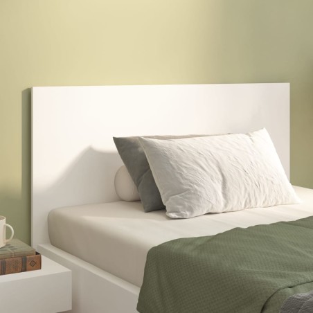 vidaXL Cabecero de cama madera contrachapada blanco 120x1,5x80 cm