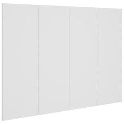 vidaXL Cabecero de cama madera contrachapada blanco 120x1,5x80 cm