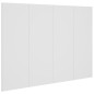 vidaXL Cabecero de cama madera contrachapada blanco 120x1,5x80 cm vidaXL Cabecero de cama madera contrachapada blanco 120x1,5x80 cm