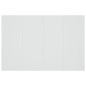 vidaXL Cabecero de cama madera contrachapada blanco 120x1,5x80 cm vidaXL Cabecero de cama madera contrachapada blanco 120x1,5x80 cm