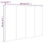 vidaXL Cabecero de cama madera contrachapada blanco 120x1,5x80 cm vidaXL Cabecero de cama madera contrachapada blanco 120x1,5x80 cm