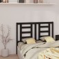 vidaXL Cabecero de cama madera maciza de pino negro 146x4x100 cm vidaXL Cabecero de cama madera maciza de pino negro 146x4x100 cm
