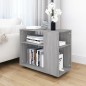 vidaXL Mesa auxiliar madera contrachapada gris Sonoma 70x35x55 cm vidaXL Mesa auxiliar madera contrachapada gris Sonoma 70x35x55 cm
