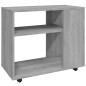 vidaXL Mesa auxiliar madera contrachapada gris Sonoma 70x35x55 cm vidaXL Mesa auxiliar madera contrachapada gris Sonoma 70x35x55 cm