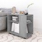 vidaXL Mesa auxiliar madera contrachapada gris Sonoma 70x35x55 cm vidaXL Mesa auxiliar madera contrachapada gris Sonoma 70x35x55 cm