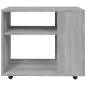 vidaXL Mesa auxiliar madera contrachapada gris Sonoma 70x35x55 cm vidaXL Mesa auxiliar madera contrachapada gris Sonoma 70x35x55 cm
