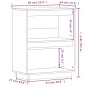 vidaXL Mesa consola de madera maciza de pino blanco 60x34x75 cm vidaXL Mesa consola de madera maciza de pino blanco 60x34x75 cm