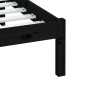 vidaXL Estructura de cama de matrimonio madera maciza negro 180x200 cm vidaXL Estructura de cama de matrimonio madera maciza negro 180x200 cm
