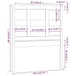 vidaXL Cabecero de cama madera maciza de pino 95,5x4x100 cm vidaXL Cabecero de cama madera maciza de pino 95,5x4x100 cm