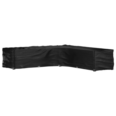 vidaXL Funda para muebles de jardín forma de L 20 ojales 300x300x70 cm