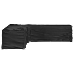 vidaXL Funda para muebles de jardín forma de L 20 ojales 300x300x70 cm