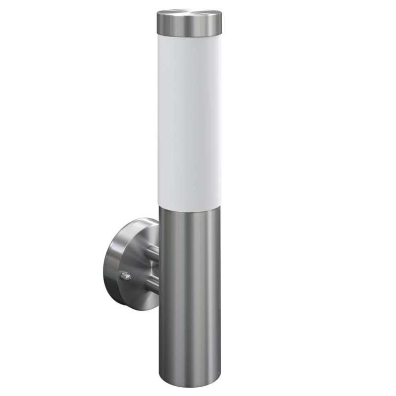 vidaXL Lámpara de pared RVS para interior y exterior impermeable vidaXL Lámpara de pared RVS para interior y exterior impermeable