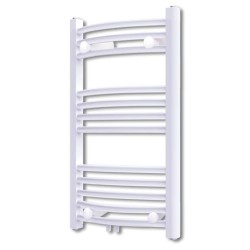 vidaXL Radiador toallero de baño con rieles curvados 500 x 764 mm 
