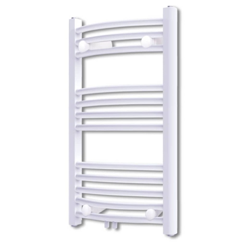vidaXL Radiador toallero de baño con rieles curvados 500 x 764 mm vidaXL Radiador toallero de baño con rieles curvados 500 x 764 mm
