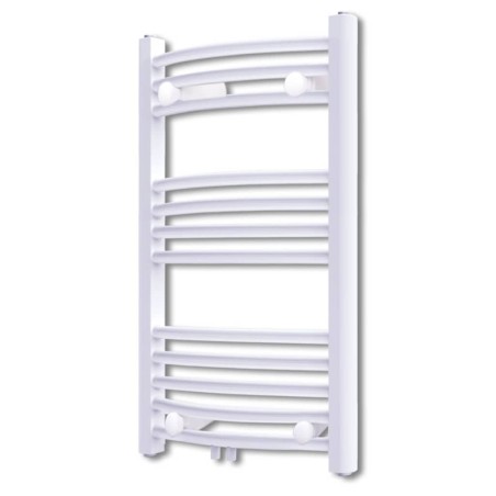 vidaXL Radiador toallero de baño con rieles curvados 500 x 764 mm 
