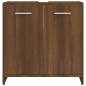 vidaXL Armario de baño madera contrachapada marrón roble 60x33x60 cm vidaXL Armario de baño madera contrachapada marrón roble 60x33x60 cm