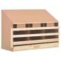 vidaXL Ponedero para gallinas 4 compartimentos madera pino 93x40x65 cm