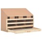 vidaXL Ponedero para gallinas 4 compartimentos madera pino 93x40x65 cm