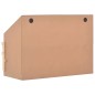 vidaXL Ponedero para gallinas 4 compartimentos madera pino 93x40x65 cm
